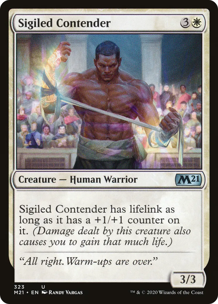 Sigiled Contender from Core Set 2021 - Magic: The Gathering