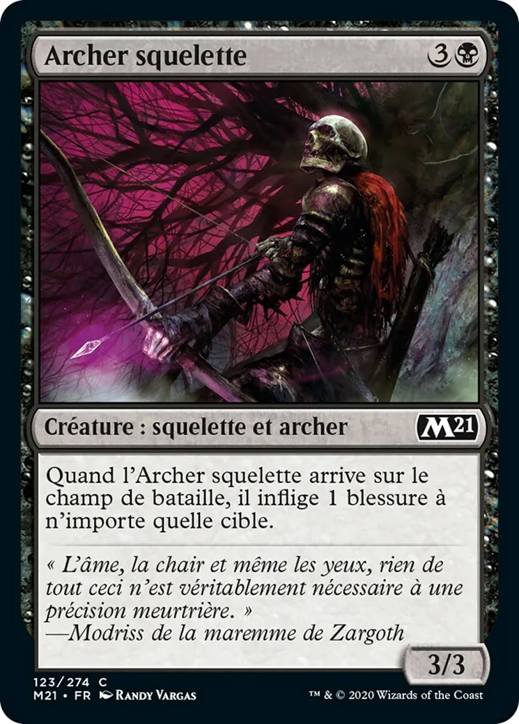 Archer squelette — Core Set 2021 — Magic: The Gathering