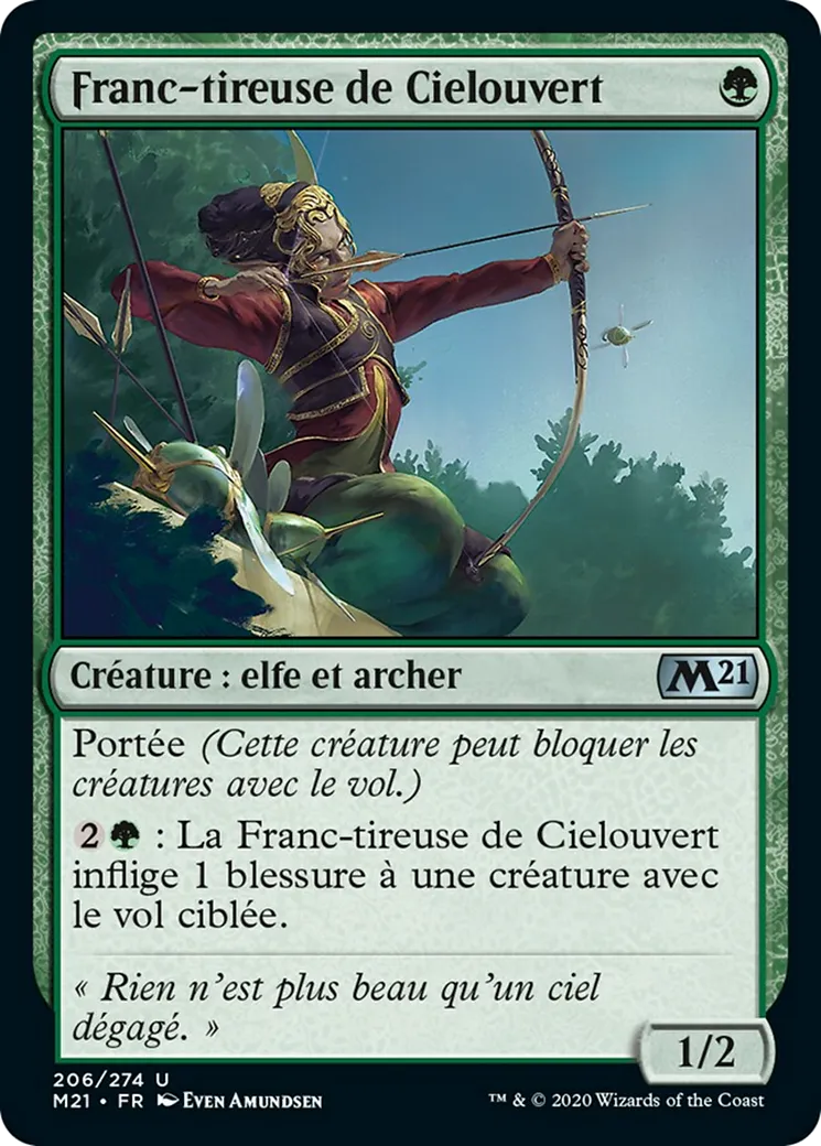 Franc-tireuse de Cielouvert from Core Set 2021 - Magic: The Gathering