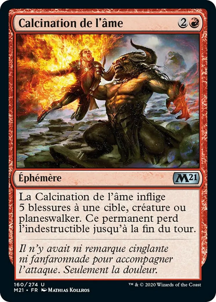 Calcination de l'âme — Core Set 2021 — Magic: The Gathering