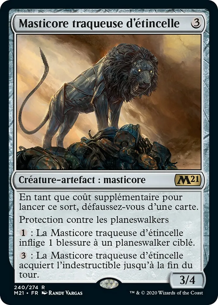 Masticore traqueuse d'étincelle — Core Set 2021 — Magic: The Gathering