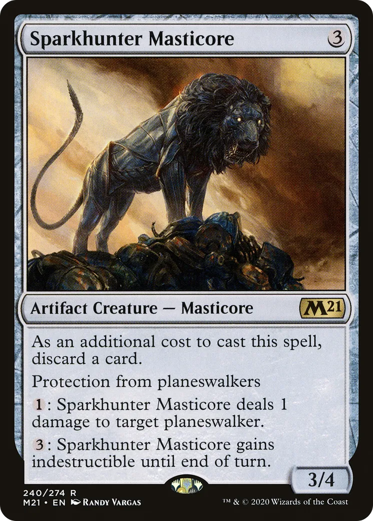 Sparkhunter Masticore from Core Set 2021 - Magic: The Gathering