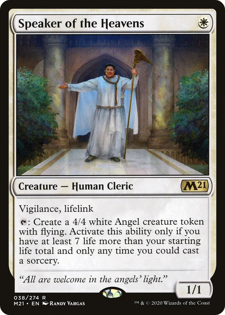 Speaker of the Heavens — Core Set 2021 — Magic: The Gathering