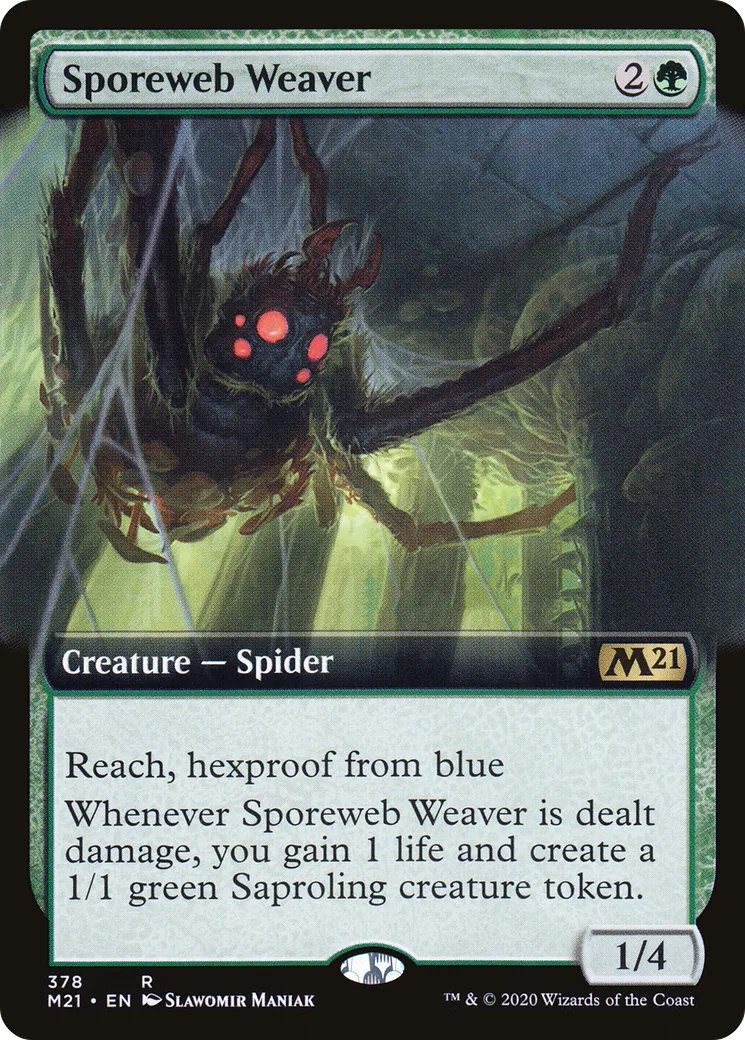 Sporeweb Weaver from Core Set 2021 - Magic: The Gathering
