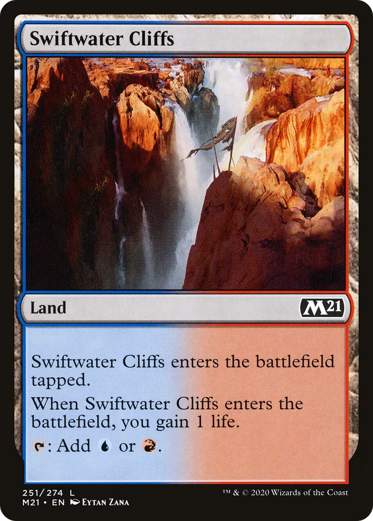 Swiftwater Cliffs from Core Set 2021 - Magic: The Gathering