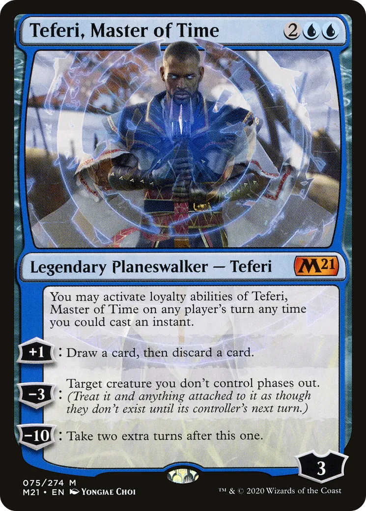 Teferi, Master of Time from Core Set 2021 - Magic: The Gathering