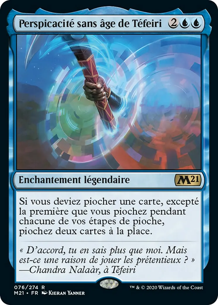 Perspicacité sans âge de Téfeiri — Core Set 2021 — Magic: The Gathering