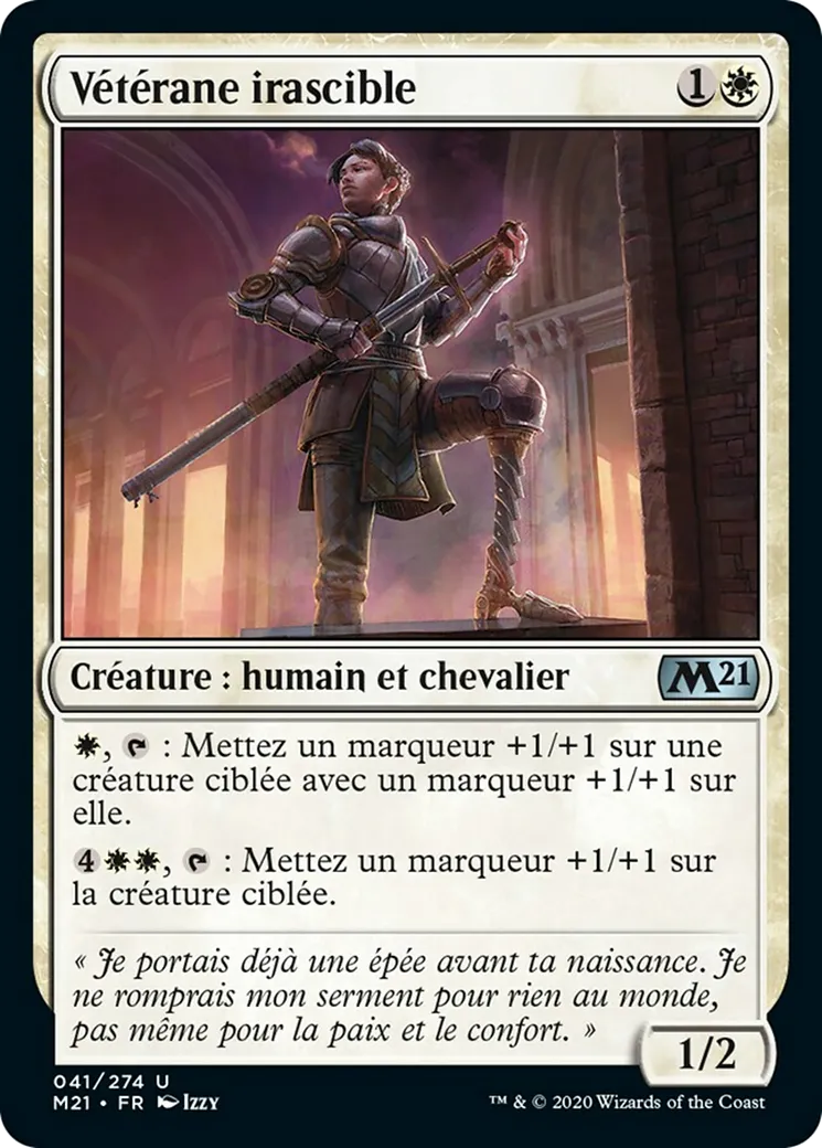 Vétérane irascible — Core Set 2021 — Magic: The Gathering
