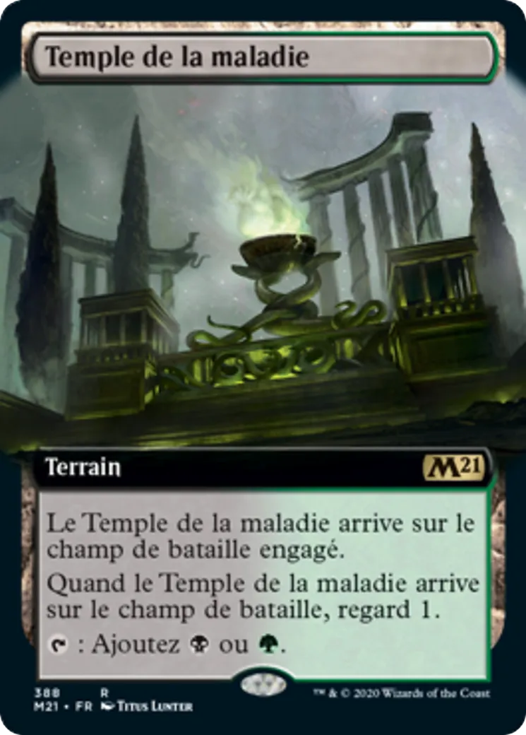 Temple de la maladie — Core Set 2021 — Magic: The Gathering