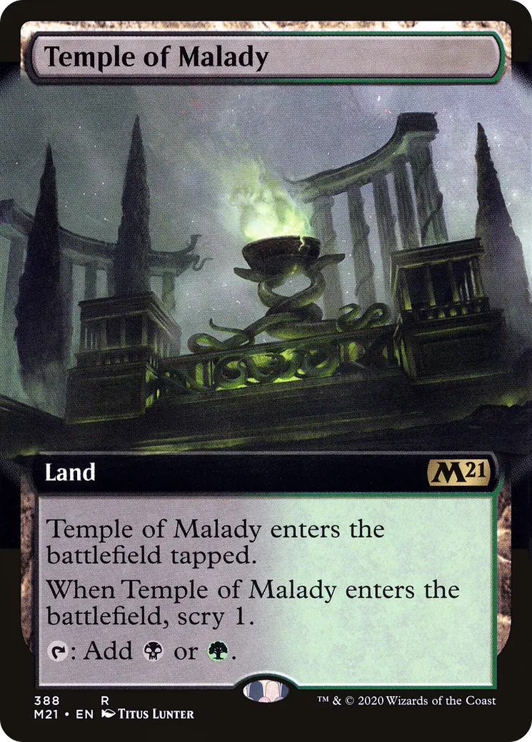 Temple of Malady from Core Set 2021 - Magic: The Gathering