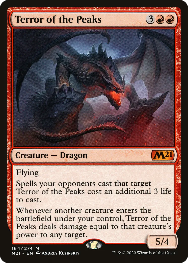 Terror of the Peaks — Core Set 2021 — Magic: The Gathering