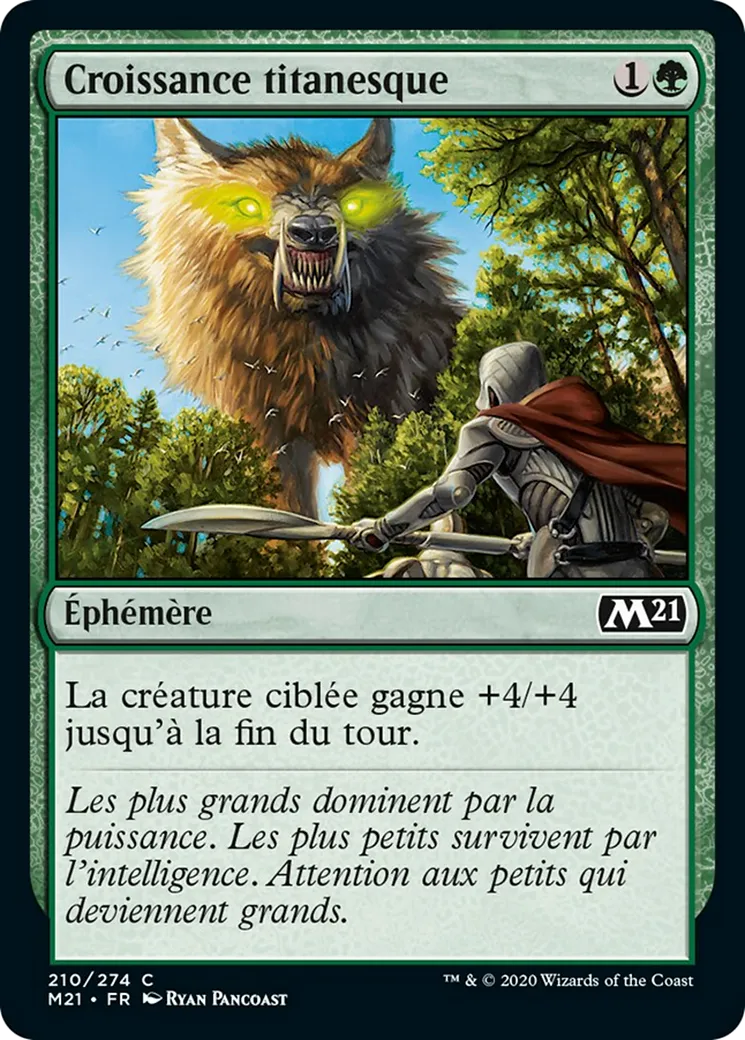 Croissance titanesque — Core Set 2021 — Magic: The Gathering