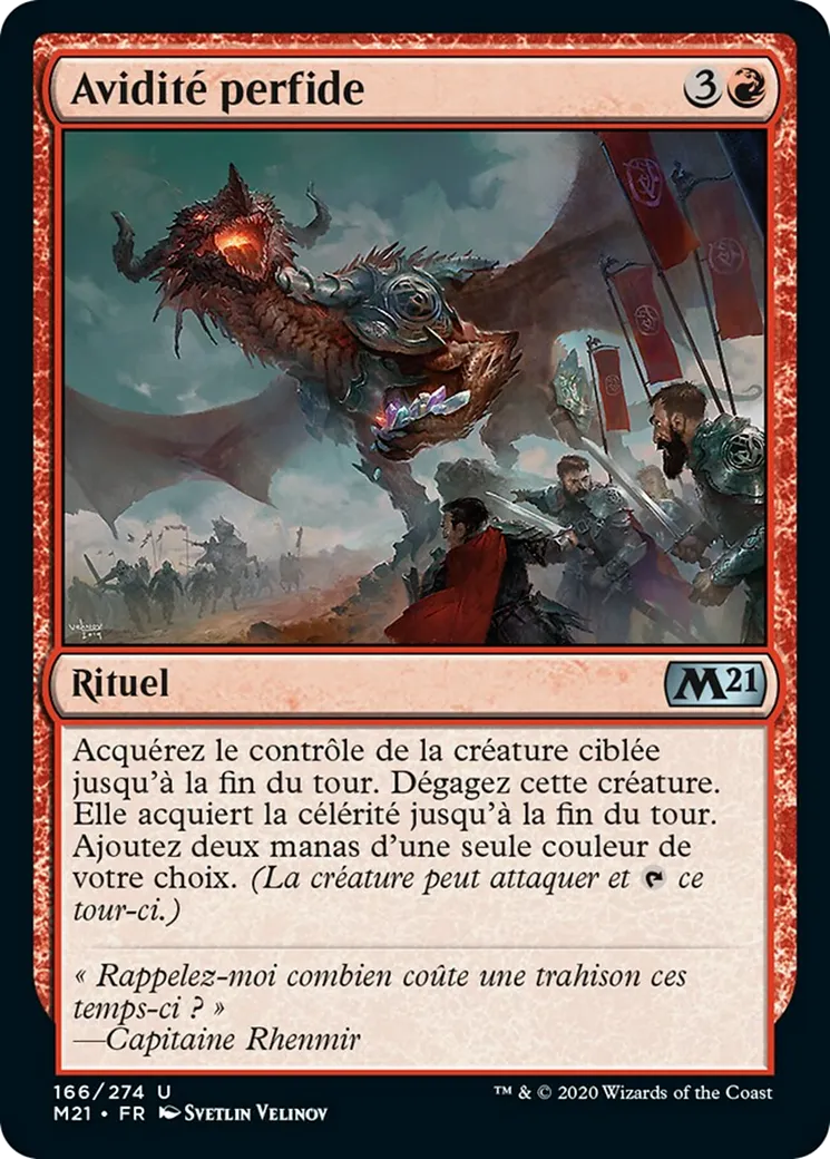 Avidité perfide — Core Set 2021 — Magic: The Gathering