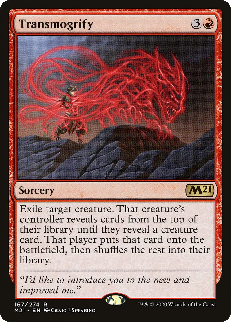 Transmogrify from Core Set 2021 - Magic: The Gathering