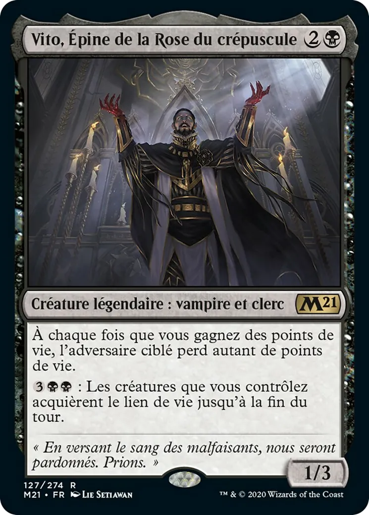 Vito, Épine de la Rose du crépuscule — Core Set 2021 — Magic: The Gathering