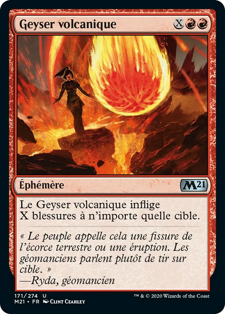 Geyser volcanique — Core Set 2021 — Magic: The Gathering