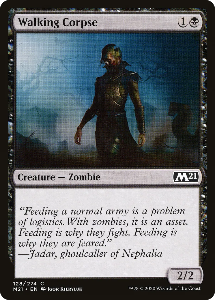 Walking Corpse — Core Set 2021 — Magic: The Gathering