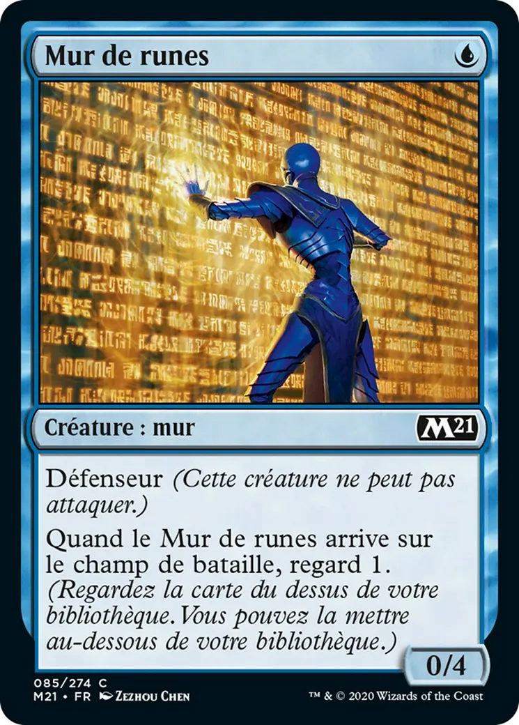 Mur de runes from Core Set 2021 - Magic: The Gathering