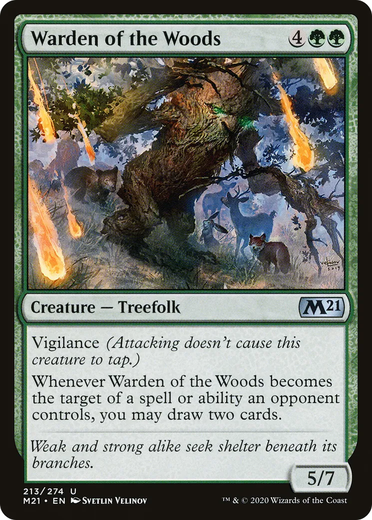 Warden of the Woods — Core Set 2021 — Magic: The Gathering