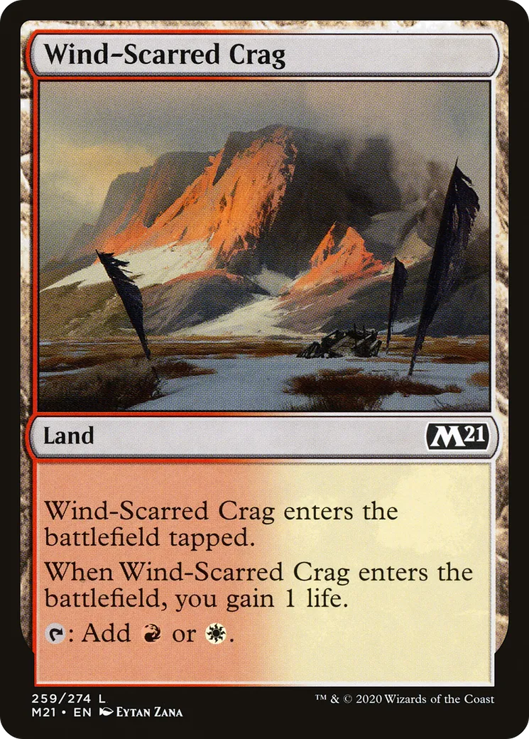 Cordillère marquée par les vents — Core Set 2021 — Magic: The Gathering