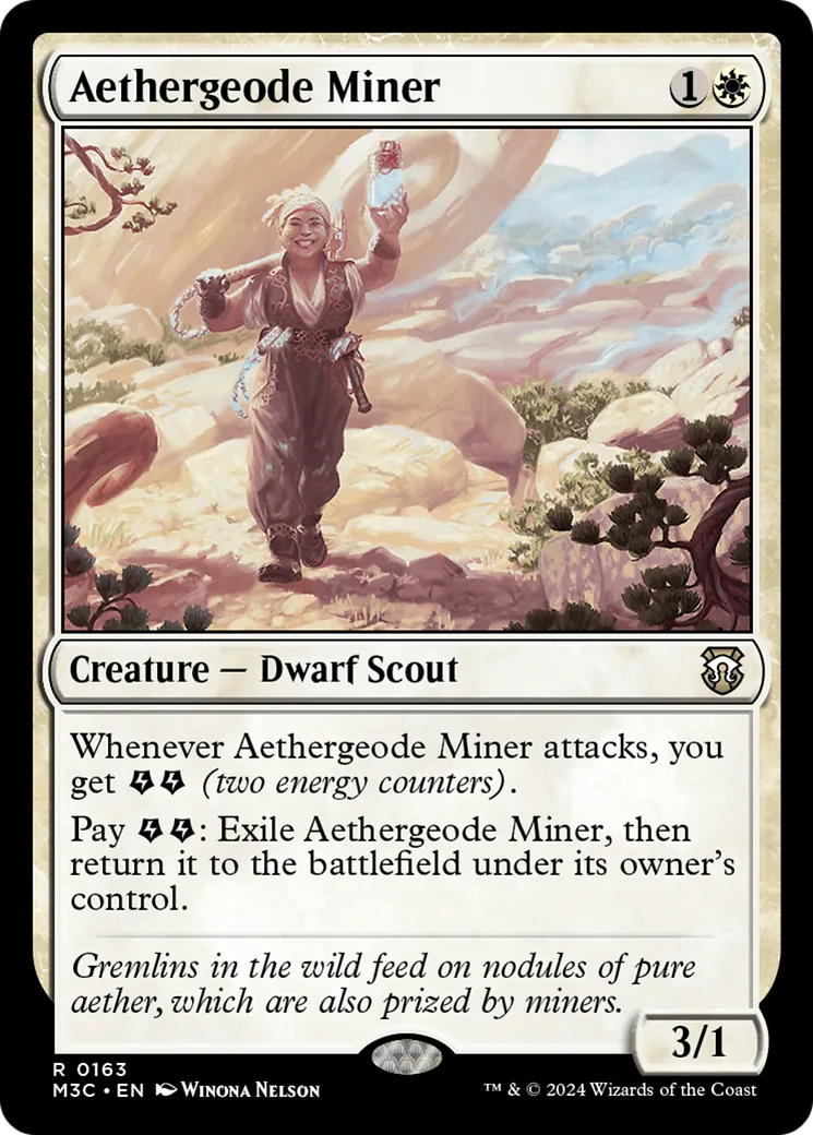 Mineuse de géodes d'Éther — Modern Horizons 3 Commander — Magic: The Gathering