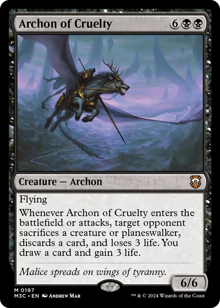 Archon of Cruelty — Modern Horizons 3 Commander — Magic: The Gathering