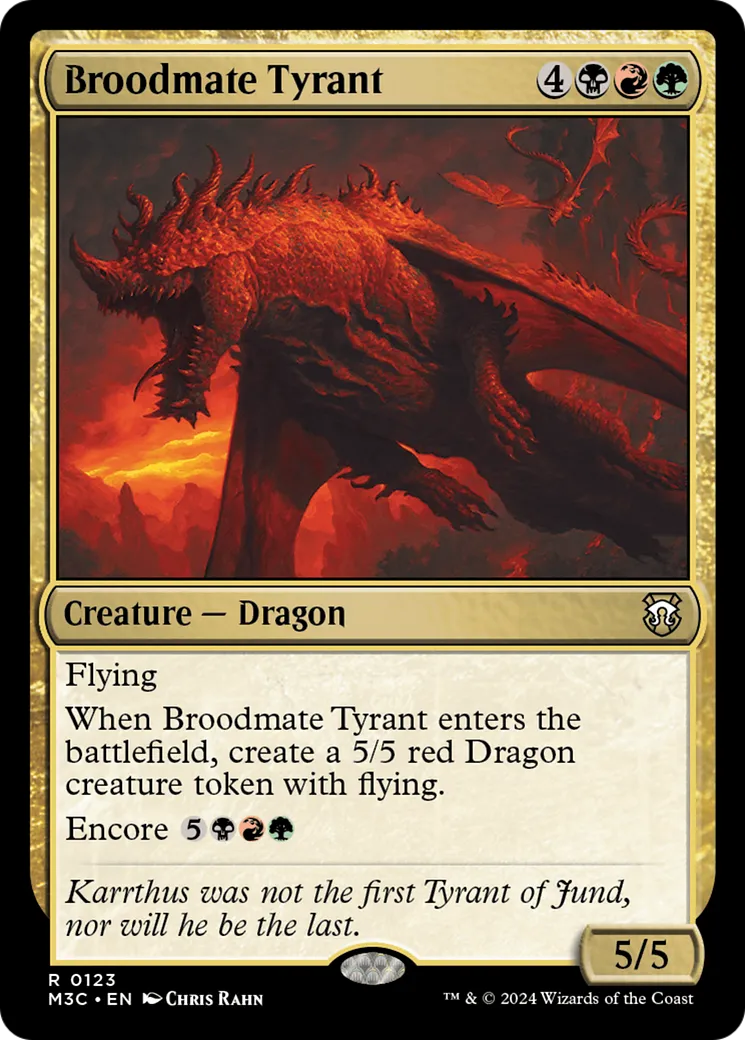 Broodmate Tyrant from Modern Horizons 3 Commander - Magic: The Gathering