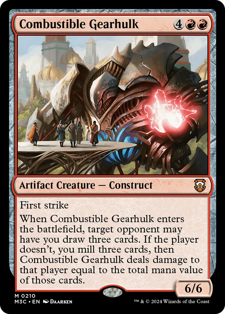 Combustible Gearhulk — Modern Horizons 3 Commander — Magic: The Gathering