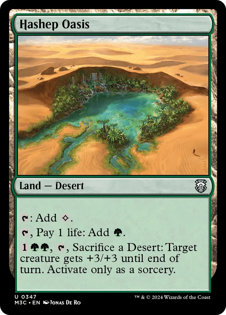 Hashep Oasis — Modern Horizons 3 Commander — Magic: The Gathering