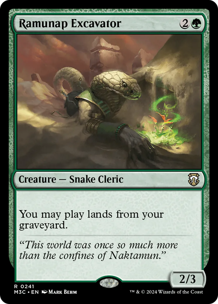 Excavatrice de Ramunap — Modern Horizons 3 Commander — Magic: The Gathering