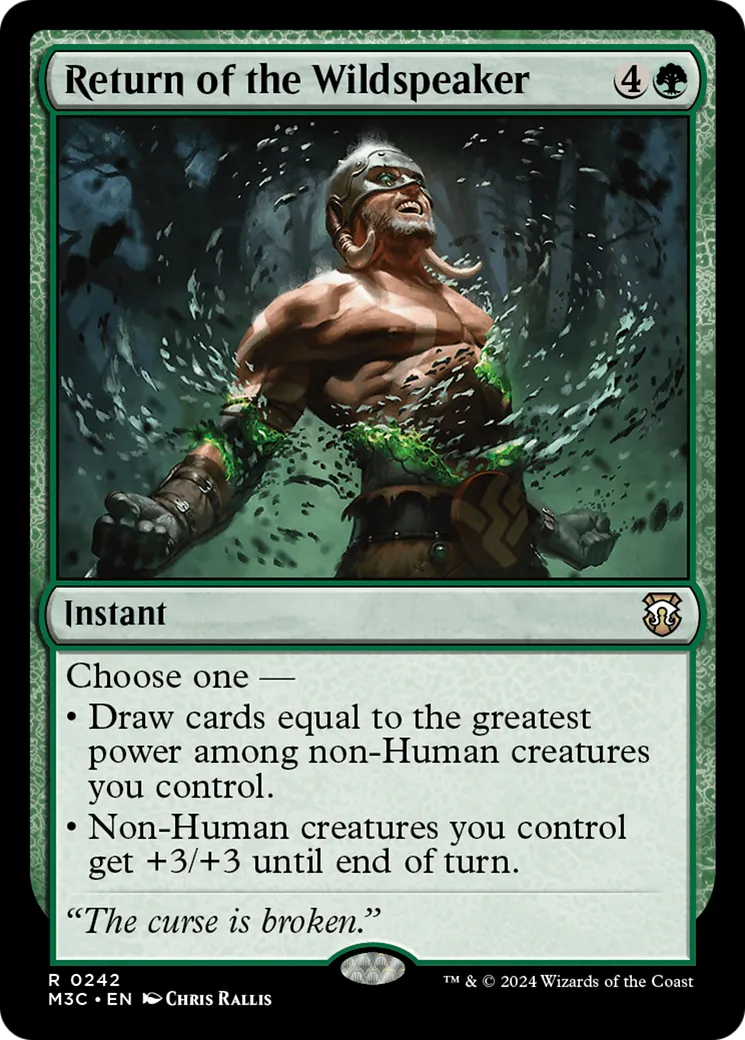 Return of the Wildspeaker — Modern Horizons 3 Commander — Magic: The Gathering