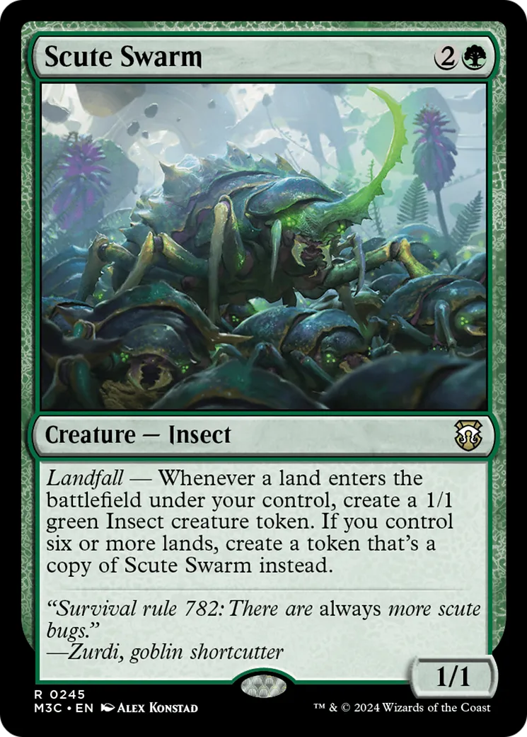 Scute Swarm — Modern Horizons 3 Commander — Magic: The Gathering