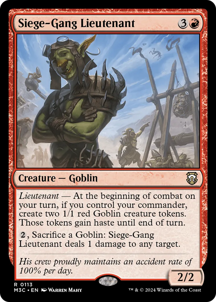 Lieutenant des assiégeants — Modern Horizons 3 Commander — Magic: The Gathering