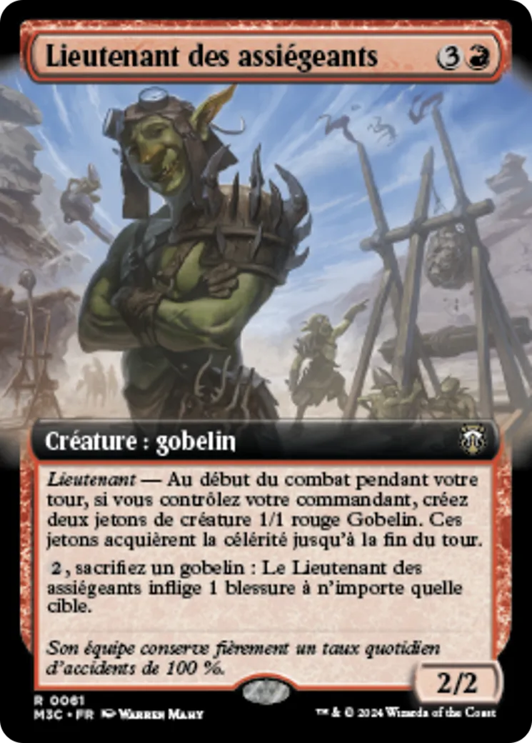 Lieutenant des assiégeants — Modern Horizons 3 Commander — Magic: The Gathering