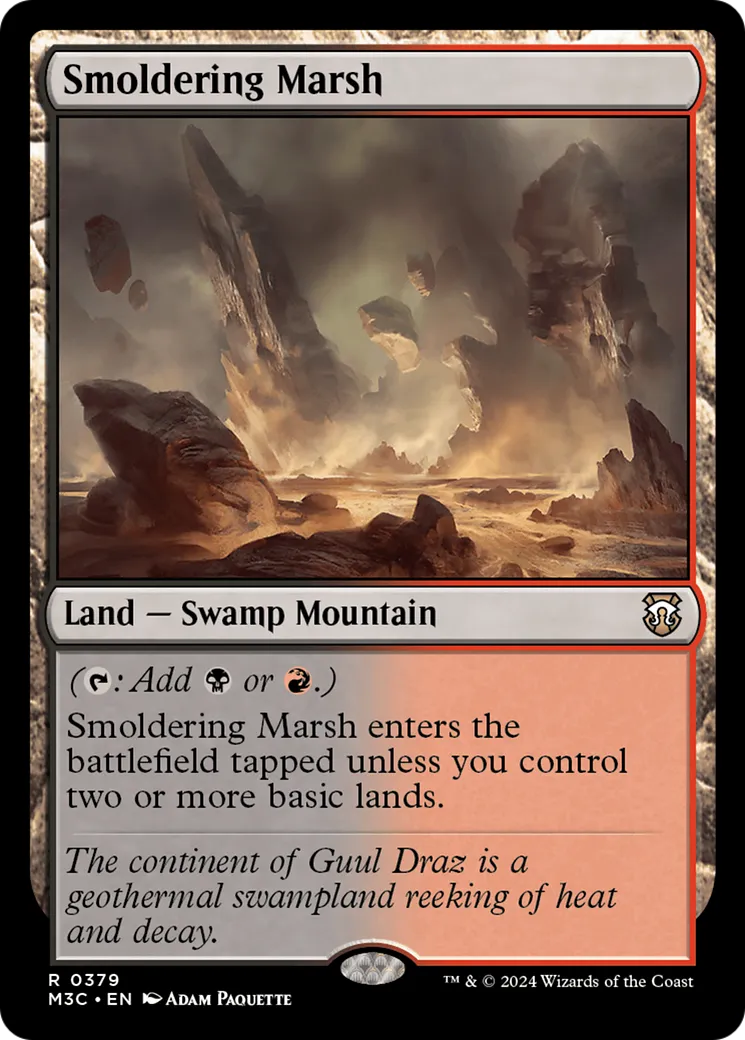 Smoldering Marsh — Modern Horizons 3 Commander — Magic: The Gathering
