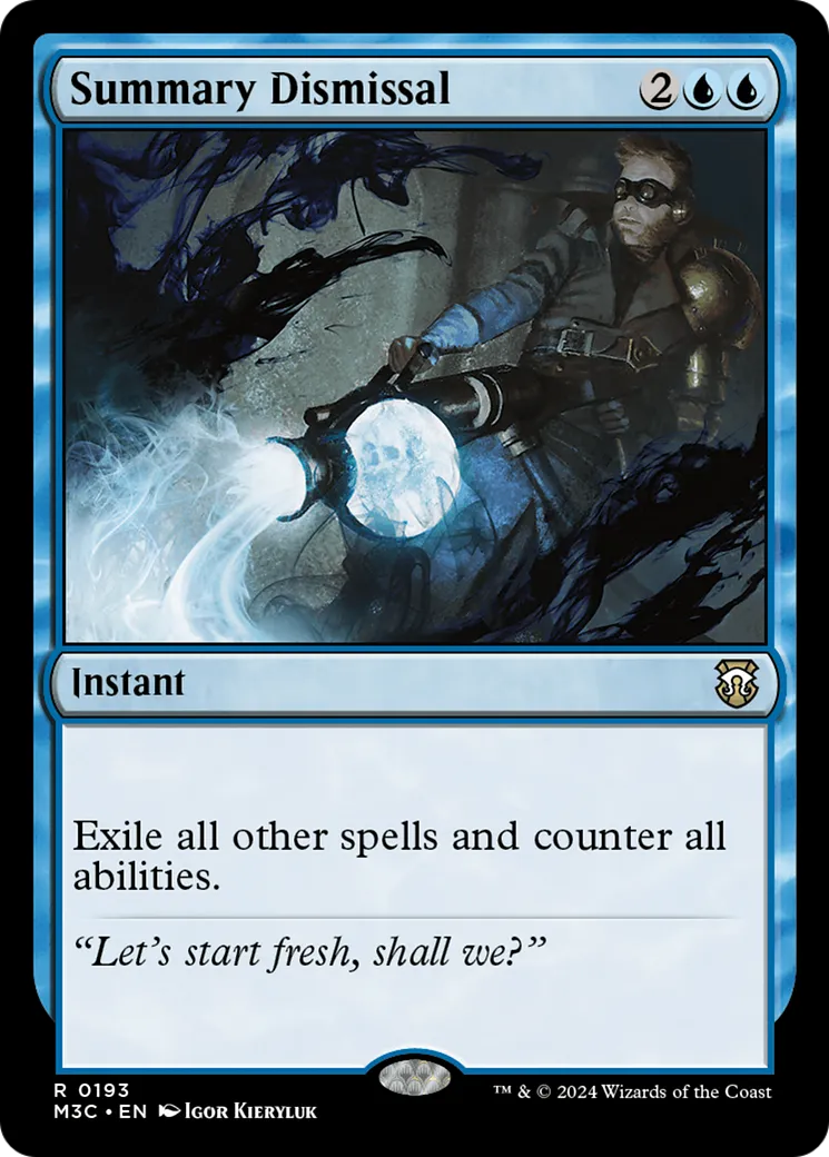 Rejet sommaire — Modern Horizons 3 Commander — Magic: The Gathering