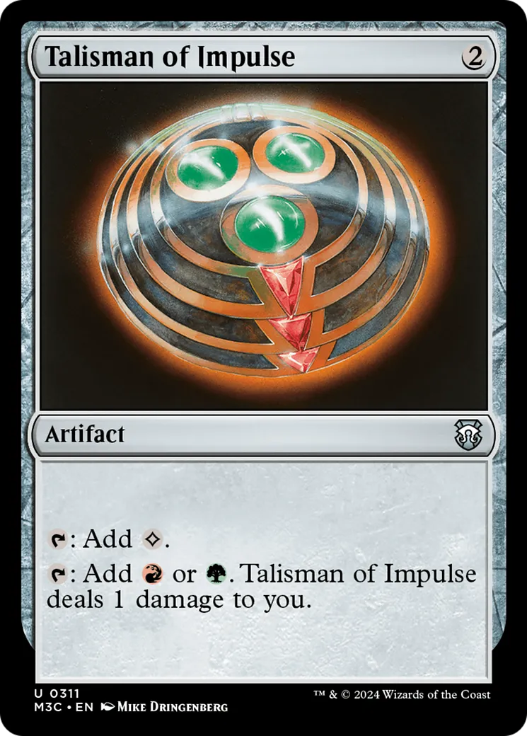 Talisman of Impulse — Modern Horizons 3 Commander — Magic: The Gathering