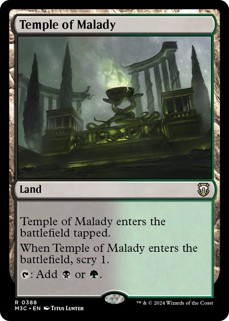 Temple de la maladie — Modern Horizons 3 Commander — Magic: The Gathering