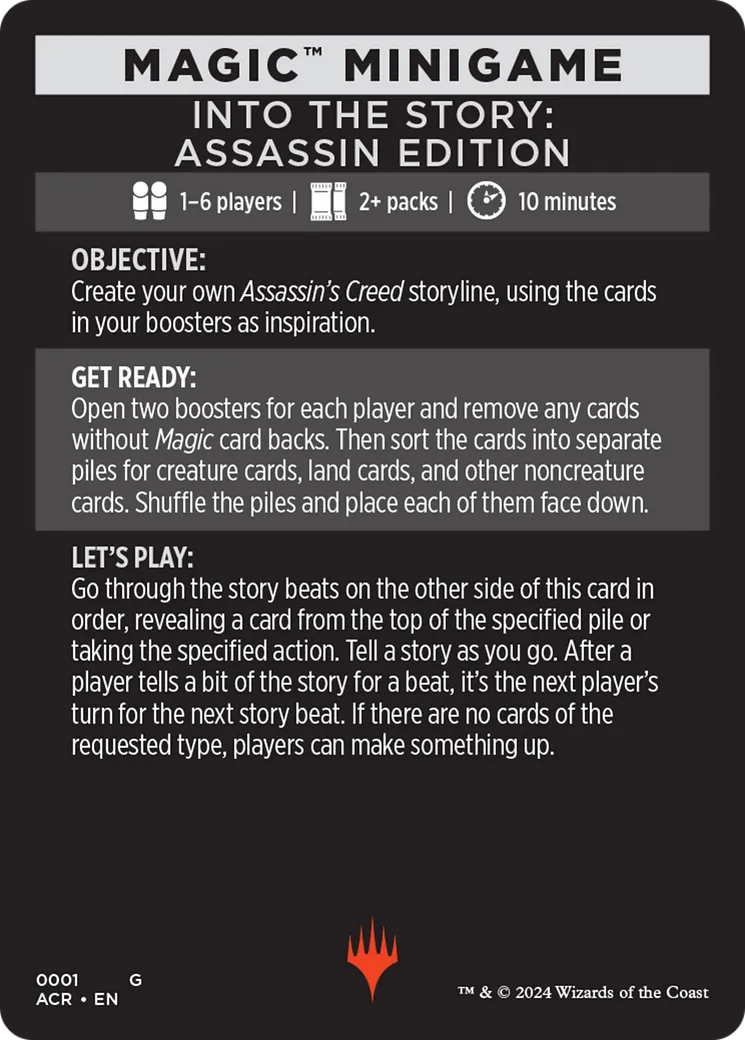 Into the Story: Assassin Edition // Story Beats — Assassin's Creed Minigames — Magic: The Gathering