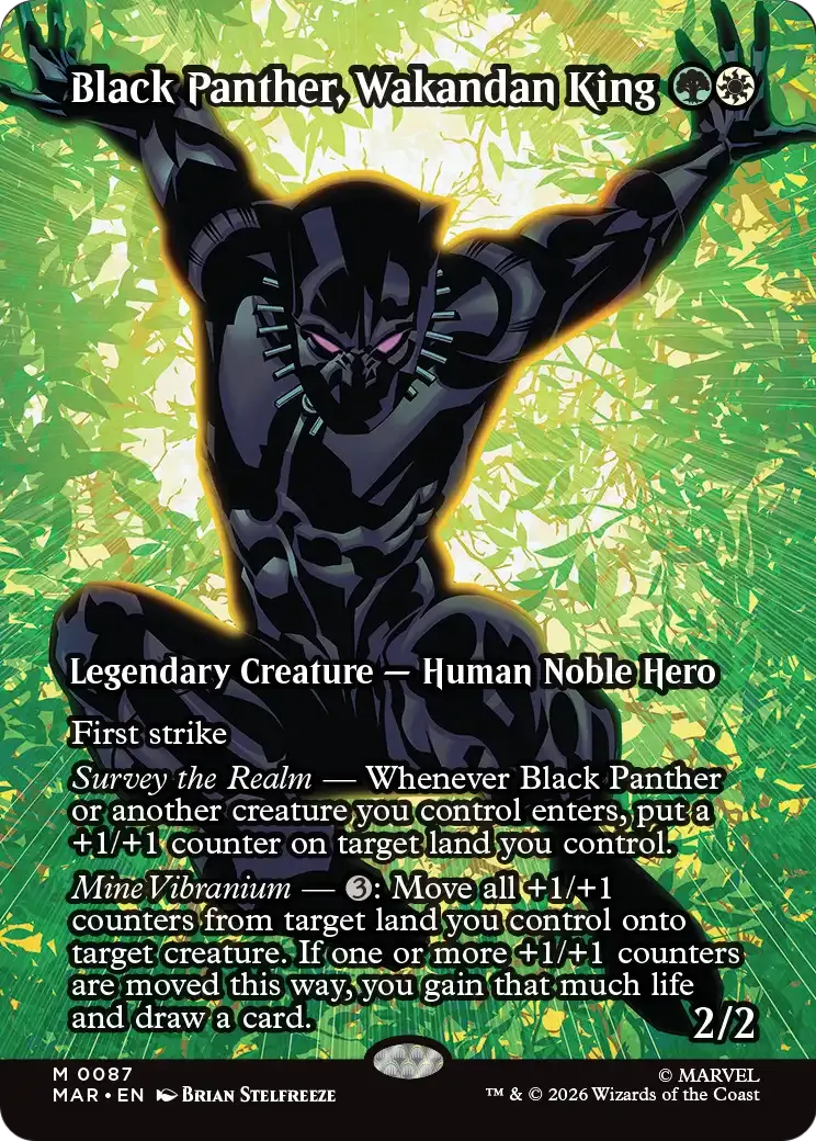 Black Panther, Wakandan King — Marvel Universe — Magic: The Gathering