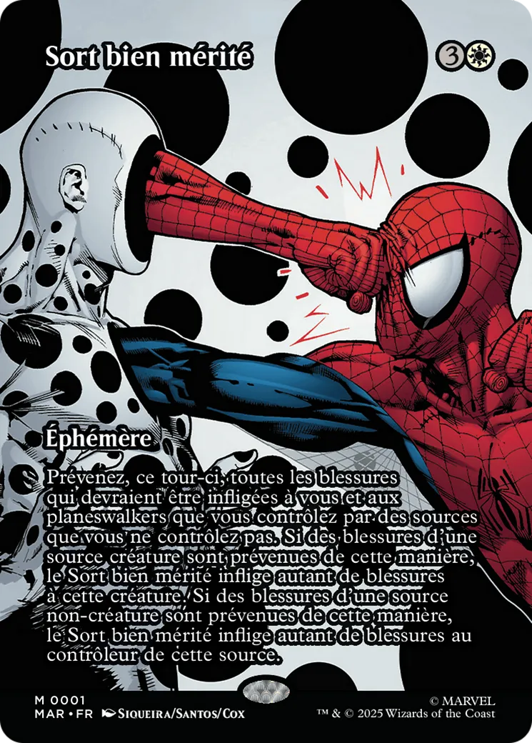 Sort bien mérité — Marvel Universe — Magic: The Gathering