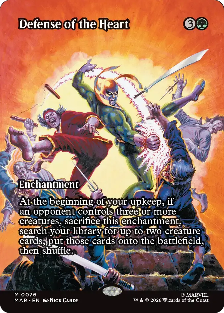 Defense of the Heart — Marvel Universe — Magic: The Gathering