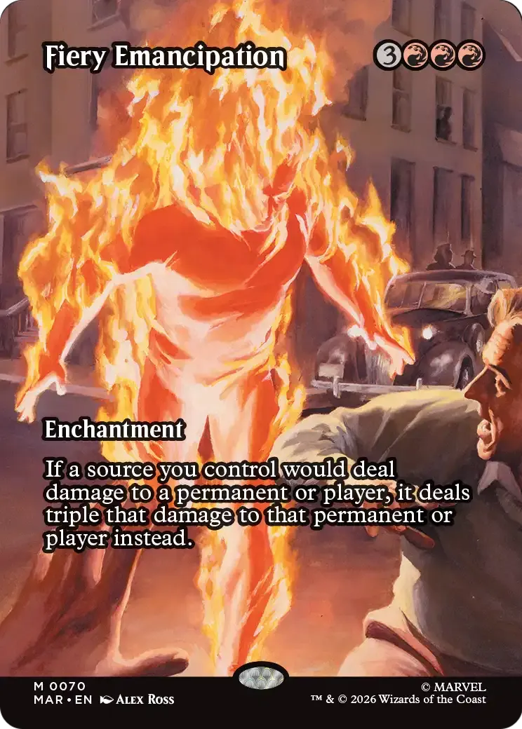 Fiery Emancipation — Marvel Universe — Magic: The Gathering