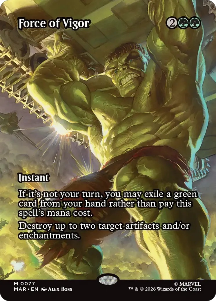 Force of Vigor — Marvel Universe — Magic: The Gathering