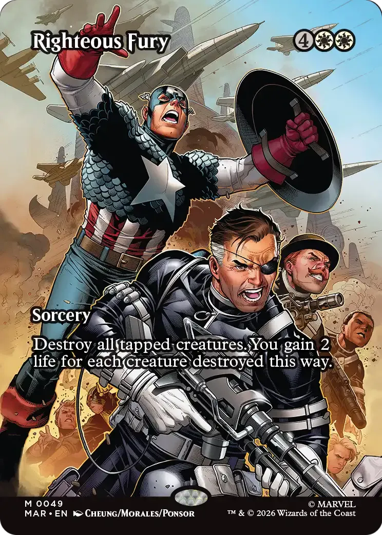 Righteous Fury — Marvel Universe — Magic: The Gathering