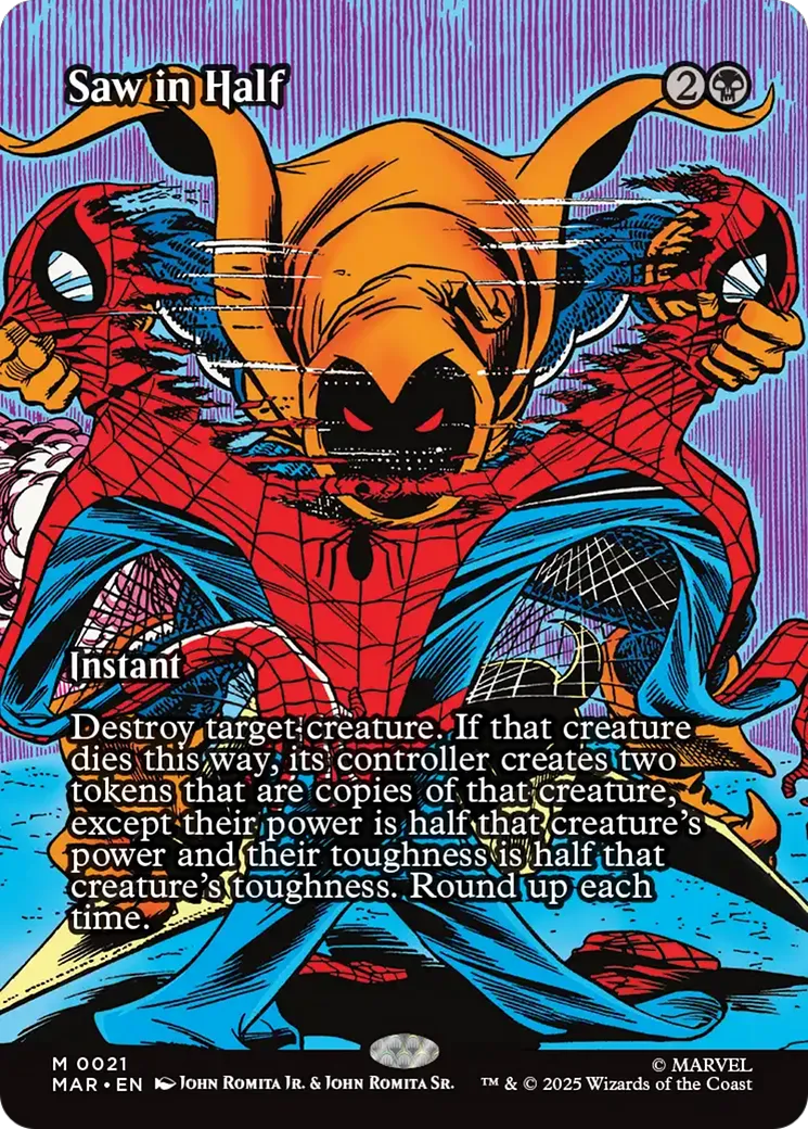 Saw in Half — Marvel Universe — Magic: The Gathering