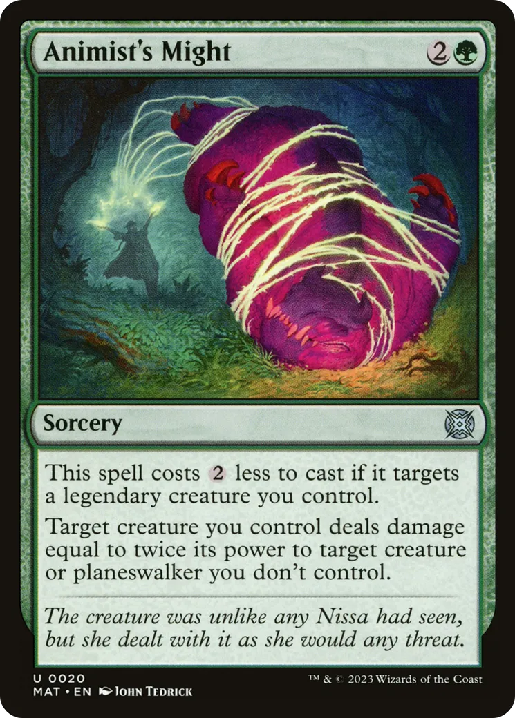 Animist's Might — March of the Machine: The Aftermath — Magic: The Gathering