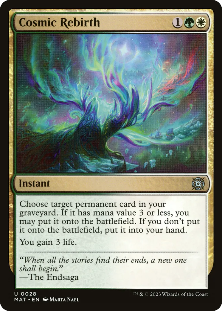Cosmic Rebirth — March of the Machine: The Aftermath — Magic: The Gathering