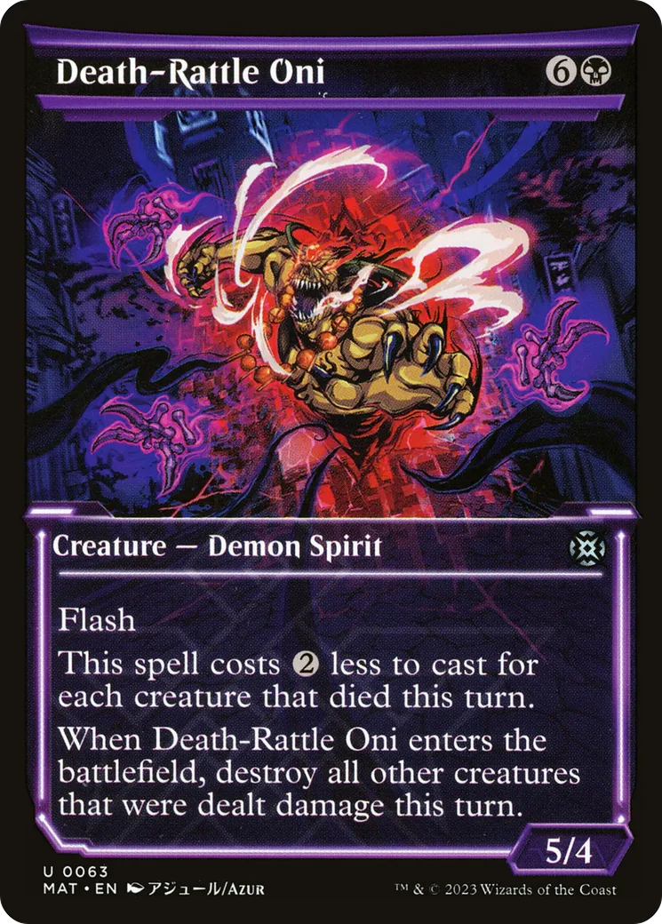 Death-Rattle Oni — March of the Machine: The Aftermath — Magic: The Gathering