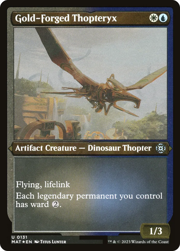 Mécanopteryx forgé d'or — March of the Machine: The Aftermath — Magic: The Gathering